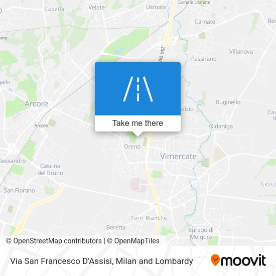 Via San Francesco D'Assisi map