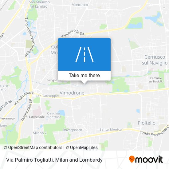 Via Palmiro Togliatti map
