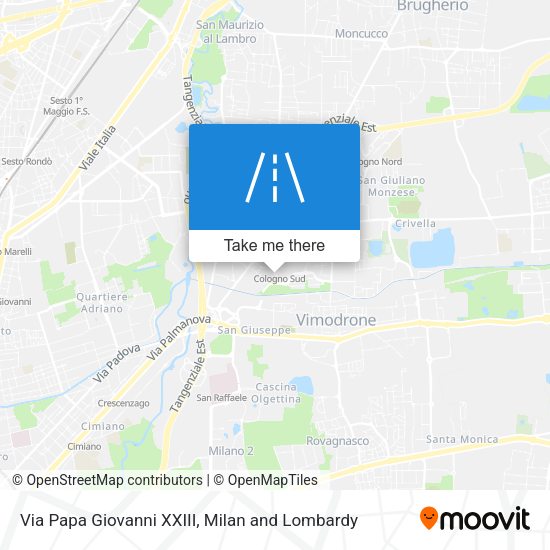 Via Papa Giovanni XXIII map