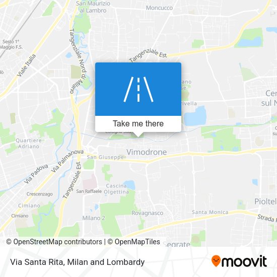 Via Santa Rita map