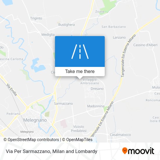 Via Per Sarmazzano map