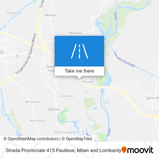 Strada Provinciale 415 Paullese map