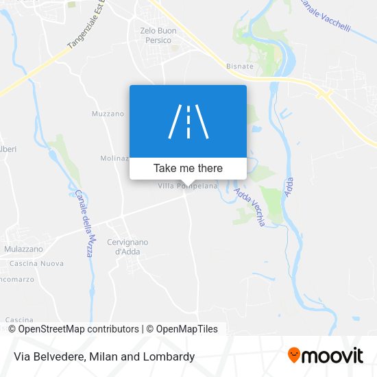 Via Belvedere map