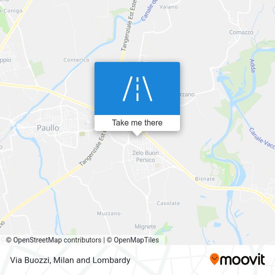 Via Buozzi map