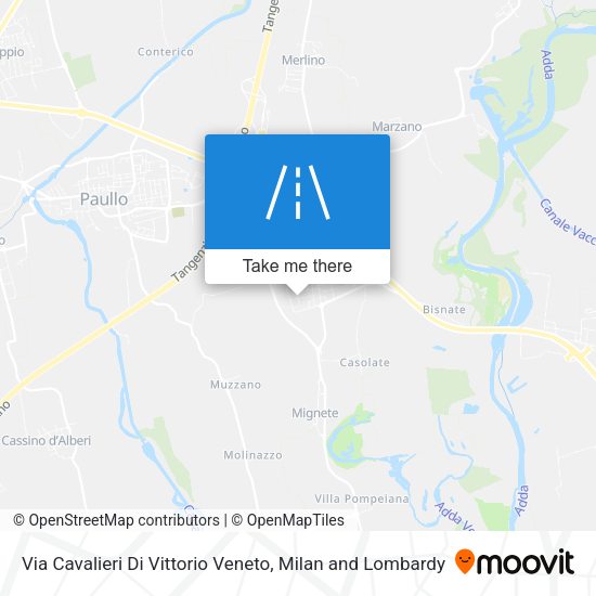 Via Cavalieri Di Vittorio Veneto map