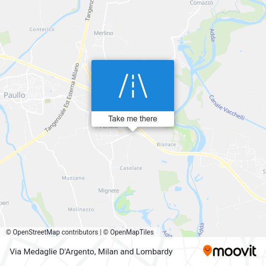 Via Medaglie D'Argento map