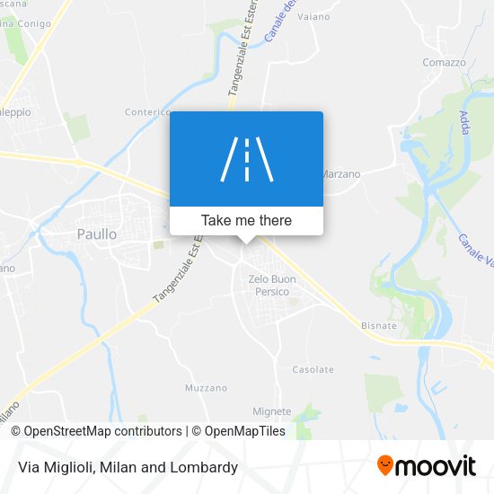 Via Miglioli map