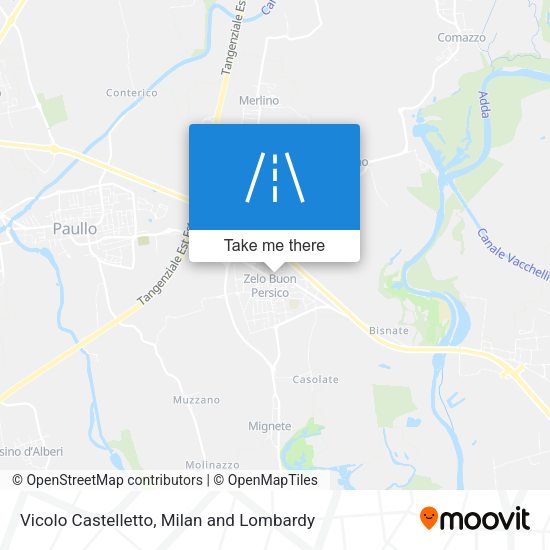 Vicolo Castelletto map