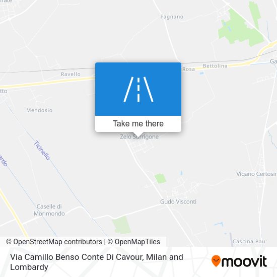 Via Camillo Benso Conte Di Cavour map