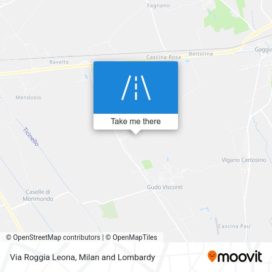 Via Roggia Leona map