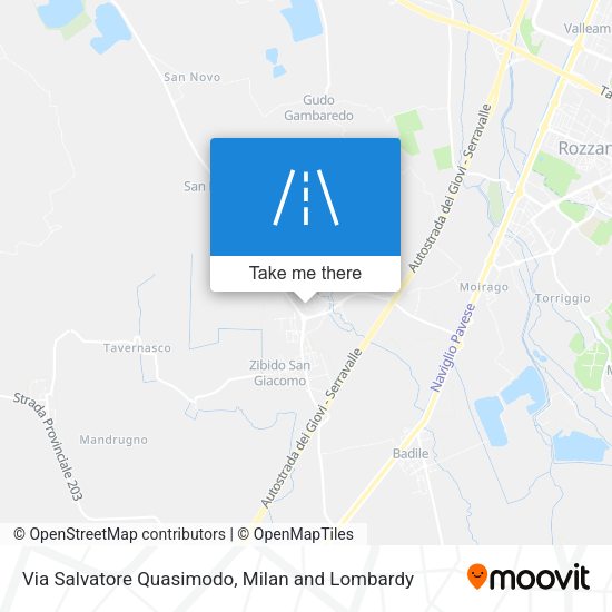 Via Salvatore Quasimodo map