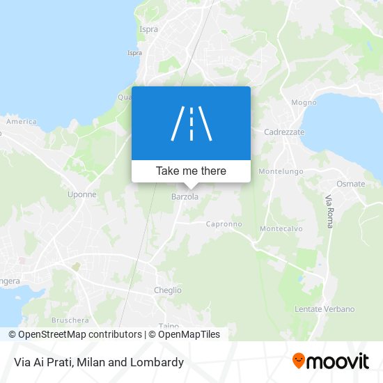 Via Ai Prati map