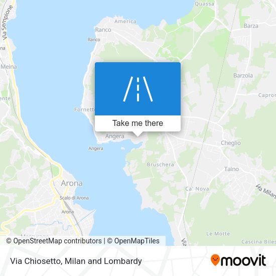 Via Chiosetto map