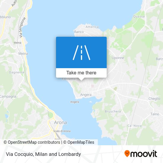 Via Cocquio map