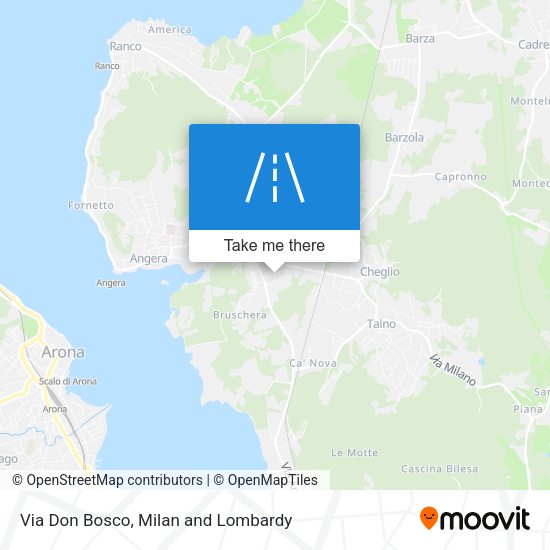 Via Don Bosco map