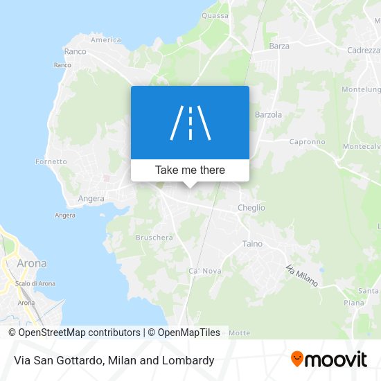 Via San Gottardo map