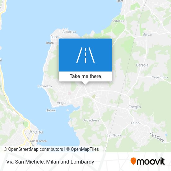 Via San Michele map