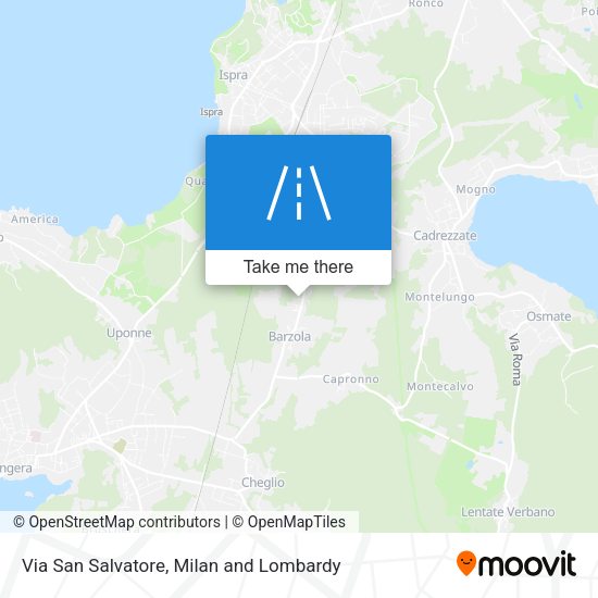 Via San Salvatore map