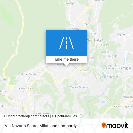 Via Nazario Sauro map