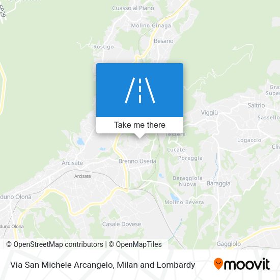 Via San Michele Arcangelo map