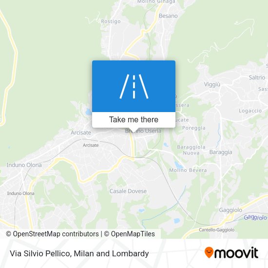Via Silvio Pellico map