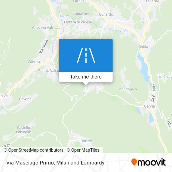 Via Masciago Primo map