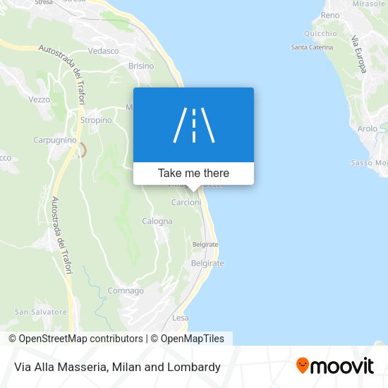 Via Alla Masseria map