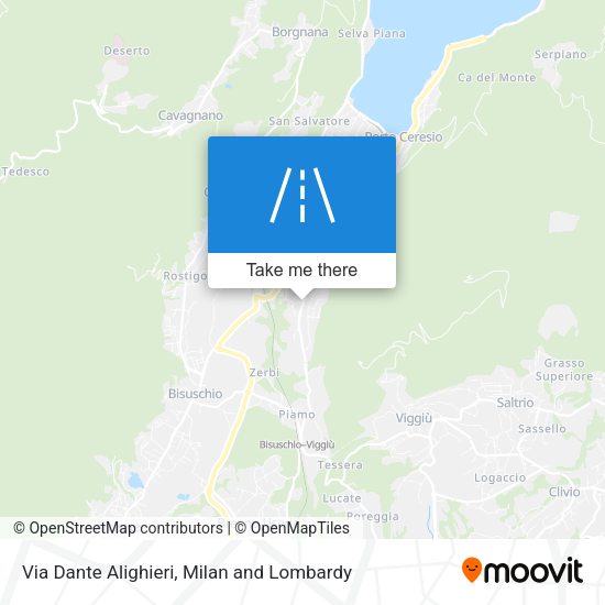 Via Dante Alighieri map