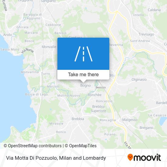Via Motta Di Pozzuolo map