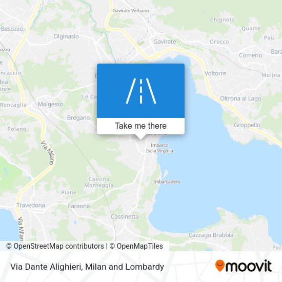 Via Dante Alighieri map