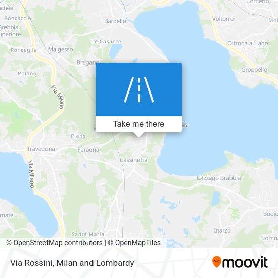 Via Rossini map