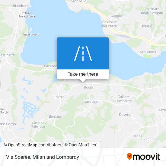 Via Scerèe map
