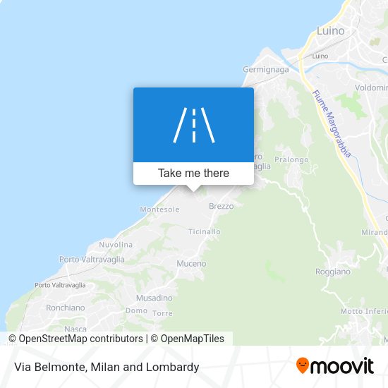 Via Belmonte map