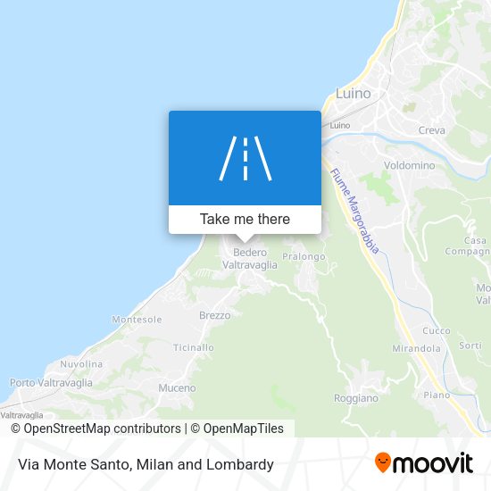 Via Monte Santo map