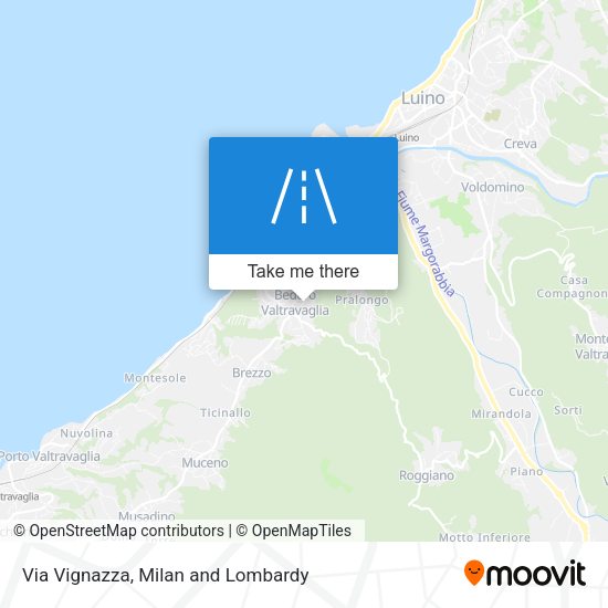 Via Vignazza map