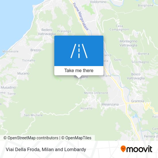 Viai Della Froda map