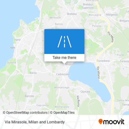 Via Mirasole map