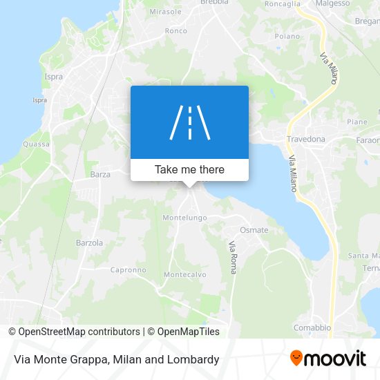 Via Monte Grappa map