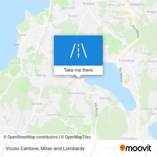 Vicolo Cantone map