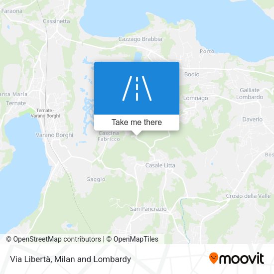 Via Libertà map