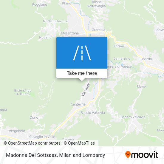 Madonna Del Sottsass map