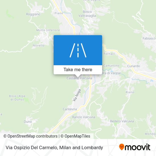 Via Ospizio Del Carmelo map