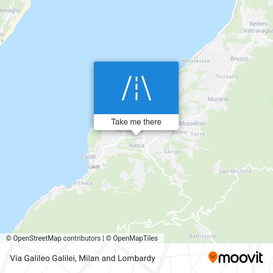 Via Galileo Galilei map
