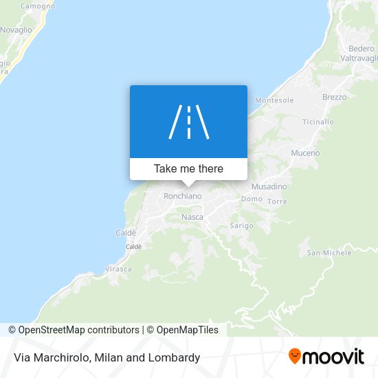 Via Marchirolo map