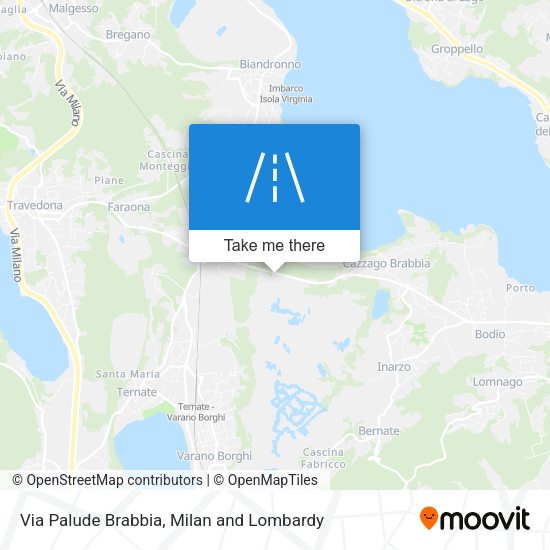 Via Palude Brabbia map