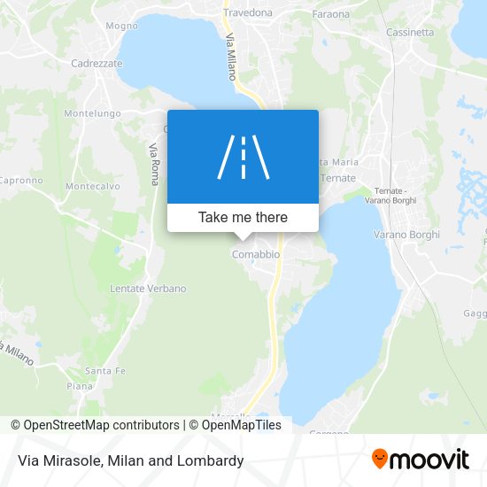 Via Mirasole map