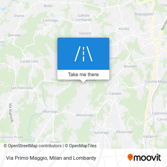 Via Primo Maggio map