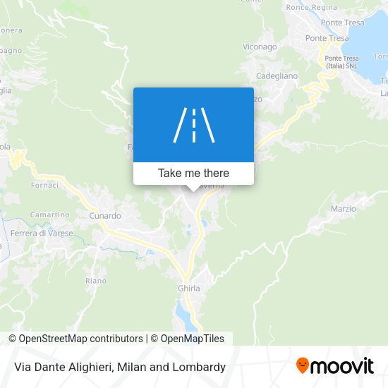 Via Dante Alighieri map