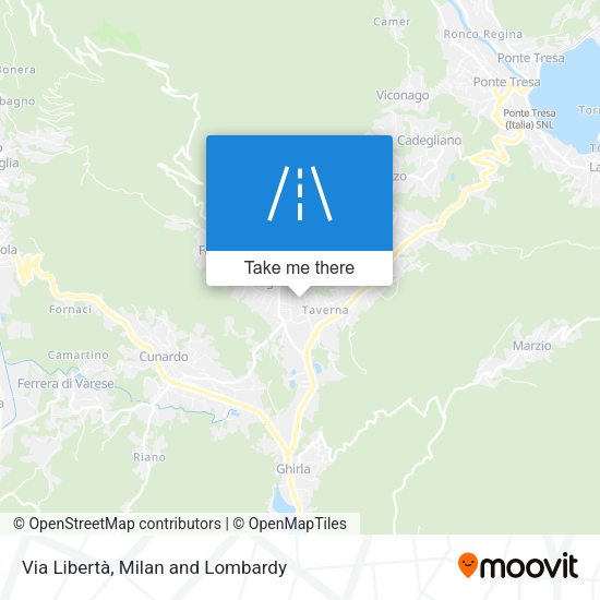 Via Libertà map