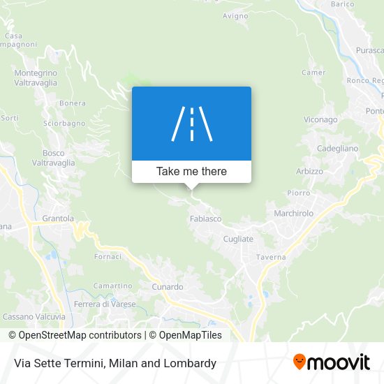 Via Sette Termini map
